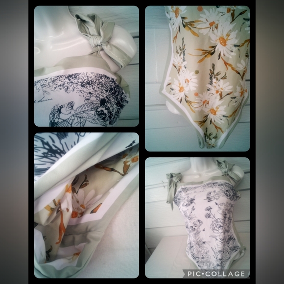 Violet Reversible Tie-Shoulder One Piece Swimsuit - Picture 2 of 12